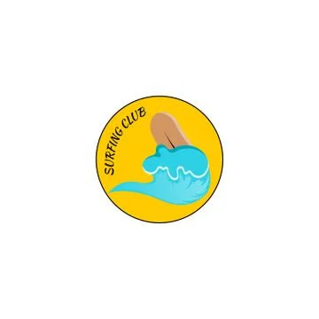 Surfing logo vector illustration Stock Illustration