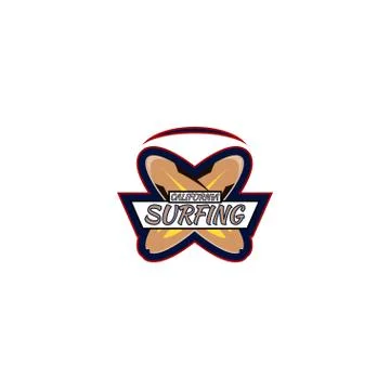 Surfing logo vector illustration Stock-Illustration