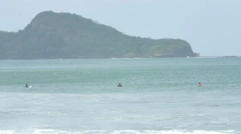 Surfing in Nicaragua Stock Footage 60646226
