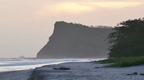 Surfing in Nicaragua Stock Footage 60646892