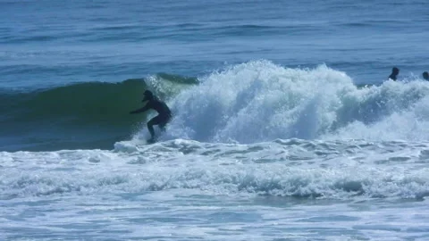 Surfing nice wave Stock Footage 150980670