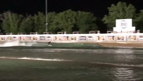 Surfing at night 2 Stock Footage 236260067