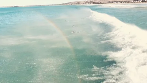 Surfing in the ocean Stock Footage 74331409