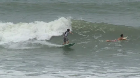 Surfing Panama: Costa Esmeralda Stock Footage 26751069