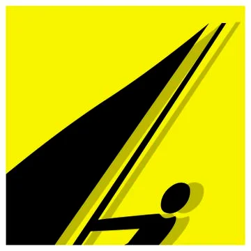 Surfing pictogram Stock Illustration