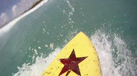 Surfing: Point of View Stock-Footage 841164