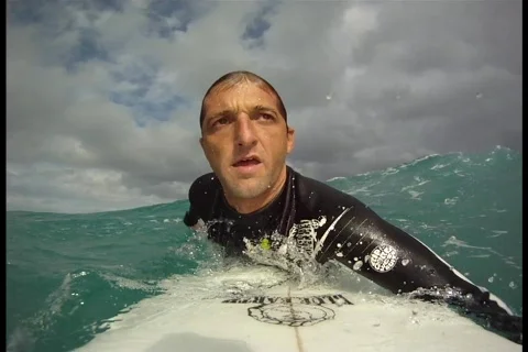 Surfing P.O.V. Stock Footage 610211