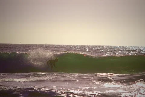 Surfing Reñaca 2 Stock Photos