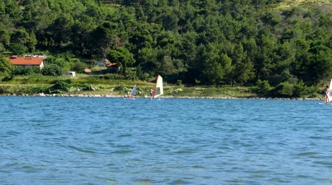 Surfing school Stock Footage 885455