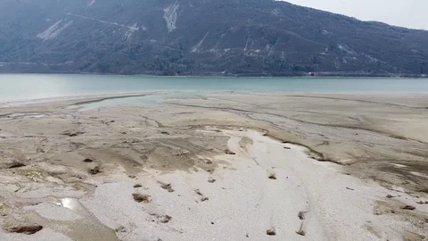 Surfing on S.Croce lake Stock Footage 124879279