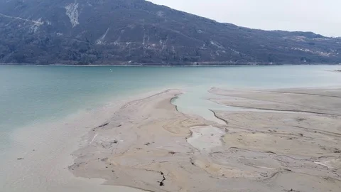Surfing on S.Croce lake Stock Footage 124879337