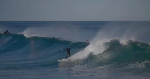 SURFING SLOW MOTION BRONTE Stock Footage 163273865