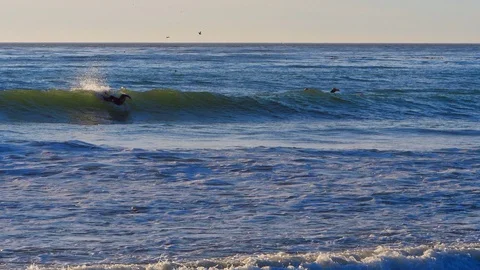 Surfing Slow Motion Stock Footage 89378824