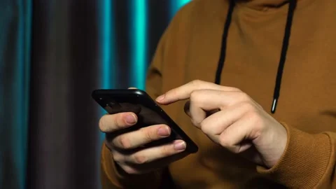 Surfing on smartphone Stock Footage 147752715