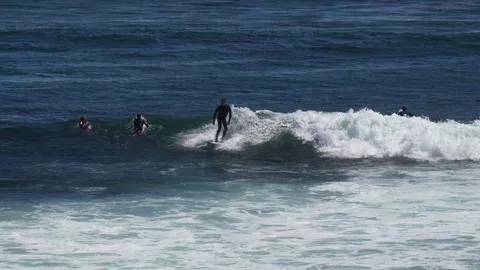 Surfing at Steamer Lane. Vídeos de archivo 312972495