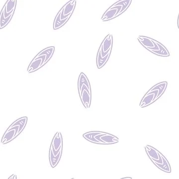 Surfing summer glyph seamless pattern Illustrazione stock