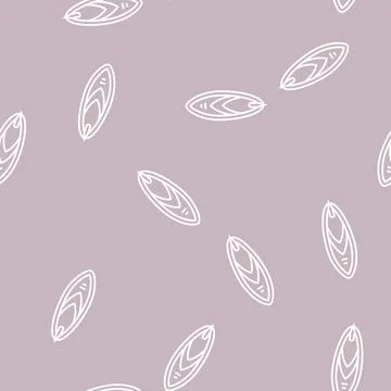 Surfing summer line seamless pattern Stock Illustration