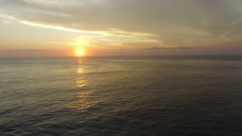 Surfing at Sunset Stock Footage