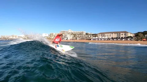 SURFING  UNDERWATER -100FPS Stock Footage 111929758