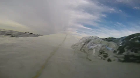 Surfing, waiting for wave Stock Footage 32016545