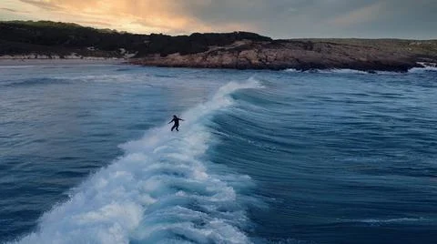 Surfing the wash Stock Photos