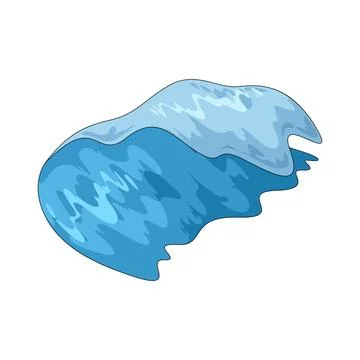 Surfing wave illustration Stock Illustration