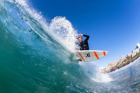 Surfing Wave Inside Stock Photos