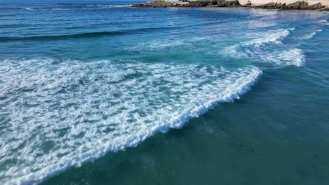 Surfing Waves On The Blue Ocean Stock Footage 227304566