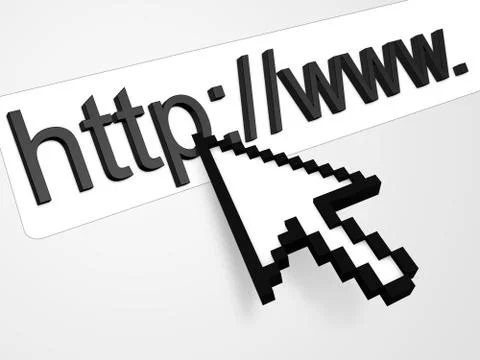 Surfing the web concept Illustrazione stock