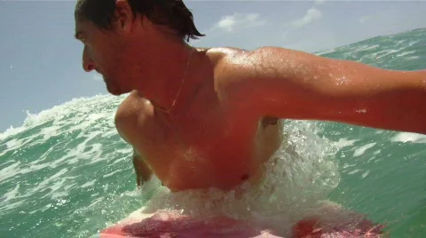 Surfing Wipeout Stock Footage 841154