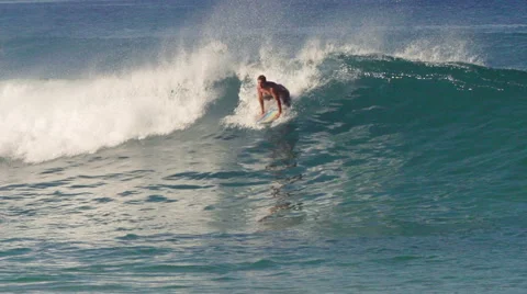 Surfing Wipeout Stock Footage 52708781