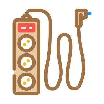 Surge protector electrical engineer color icon vector illustration Stock Illustration