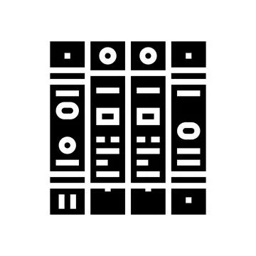 Surge protector electrical engineer glyph icon vector illustration Illustrazione stock