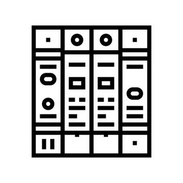 Surge protector electrical engineer line icon vector illustration Stock Illustration