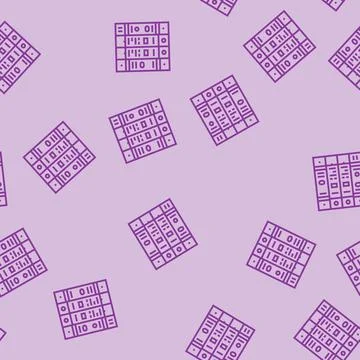 Surge protector electrical engineer line seamless pattern Stock Illustration