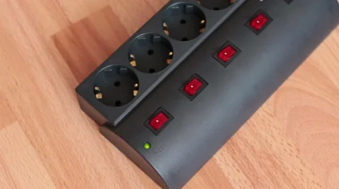 Surge protector. Stock Footage 55708278