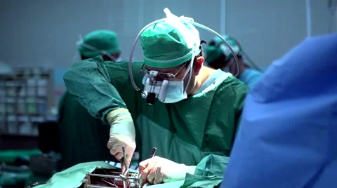 Surgeon doing heart surgery Stock Footage 44246565