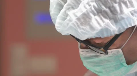 Surgeon during operation, closeup 스톡 동영상 48575178