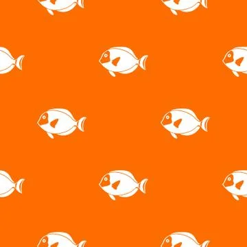 Surgeon fish pattern seamless Illustrazione stock