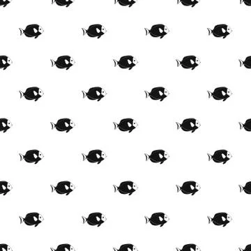 Surgeon fish pattern, simple style Stockillustratie