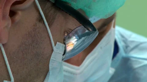 The surgeon makes an operation. Stock Footage 68143666