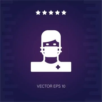 Surgeon man vector icon Stock Illustration
