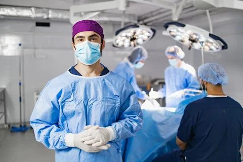Surgeon in Operating Room Stock Photos