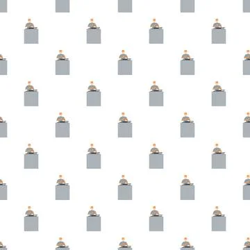 Surgeon operating seamless pattern on white background Stock Illustration