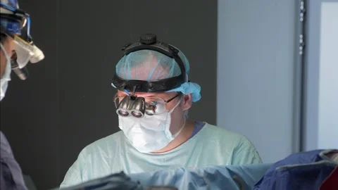 The surgeon before the operation. Video stock 137216620