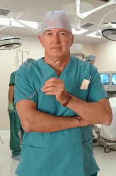 Surgeon in the or Foto stock