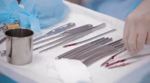 Surgeon perform operation artificial insemination Stock Footage 63571922