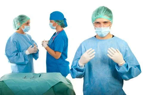 Surgeon ready for  surgery Stock Photos