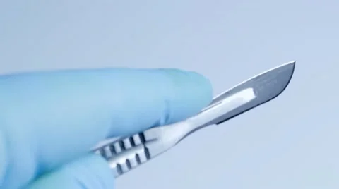 Surgeon with scalpel Stock Footage 19266544