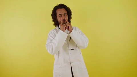 Surgeon Teaches Techniques for Clear Breathing in Hospital Stock Footage 314178800